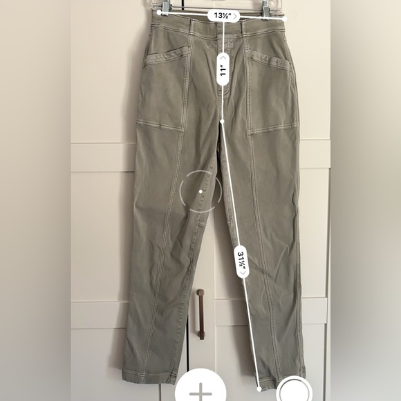 SPANX Stretch Twill Straight Leg Pants - Green size medium - Picture 7 of 7